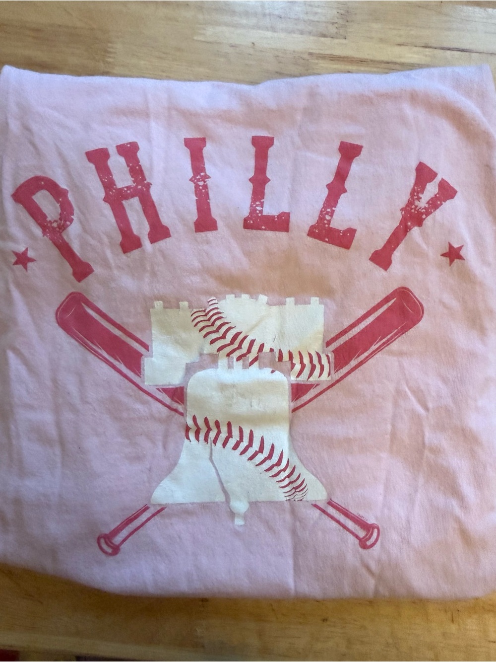Gildan Pink PHILLY Phillies Baseball Graphic Tee
